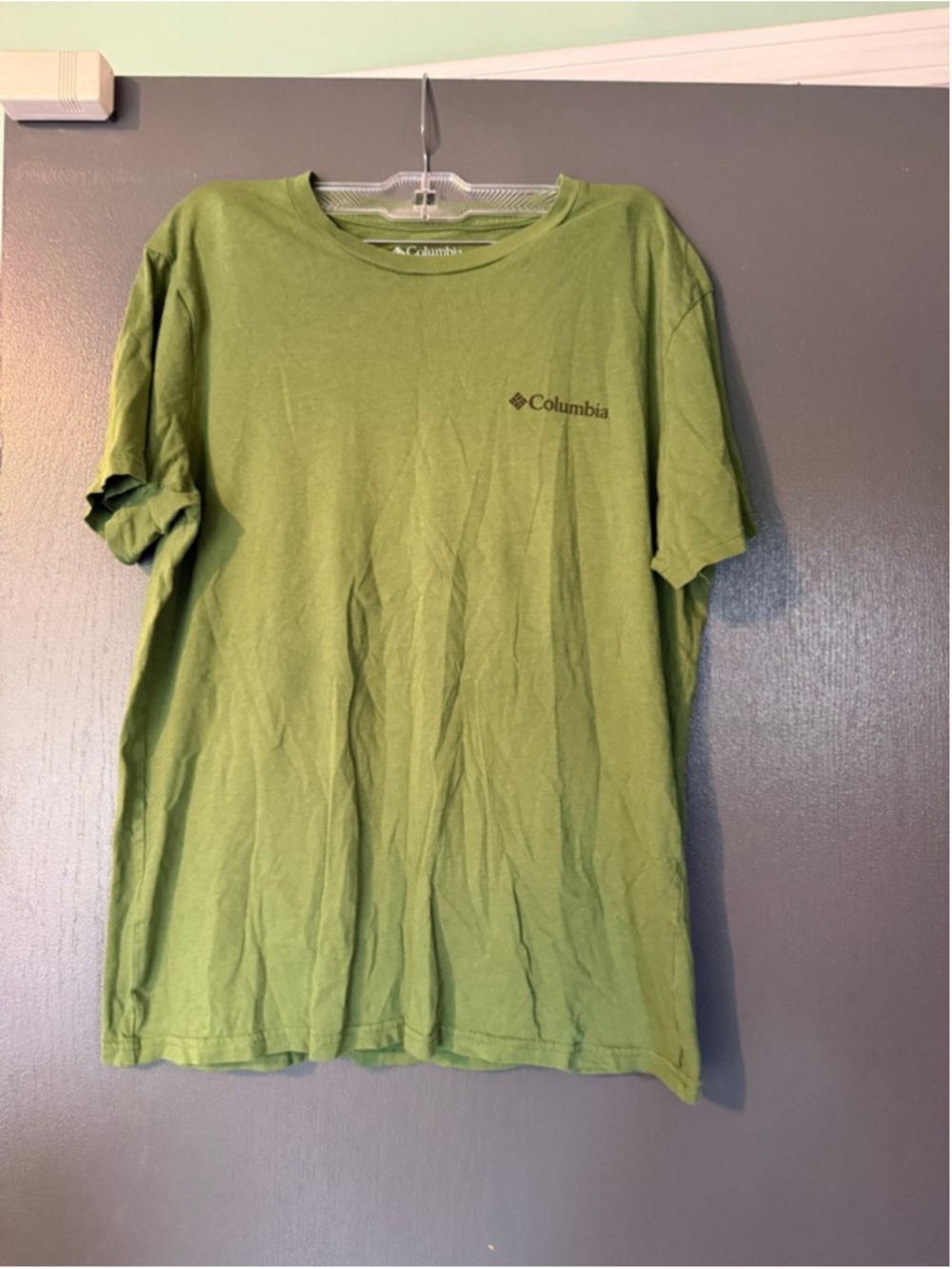 Men's Columbia Green Short Sleeve Tee M with Graphic